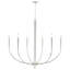Lustre candélabre luxueux à intensité variable 6 lumières 34 po 34, classique / traditionnel