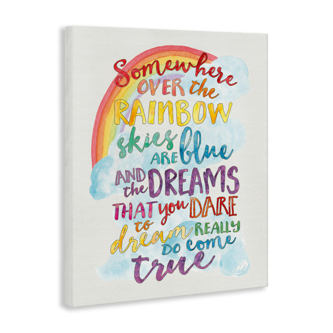 Cambra Somewhere Over the Rainbow with Rainbow Canvas Art Viv + Rae™ 