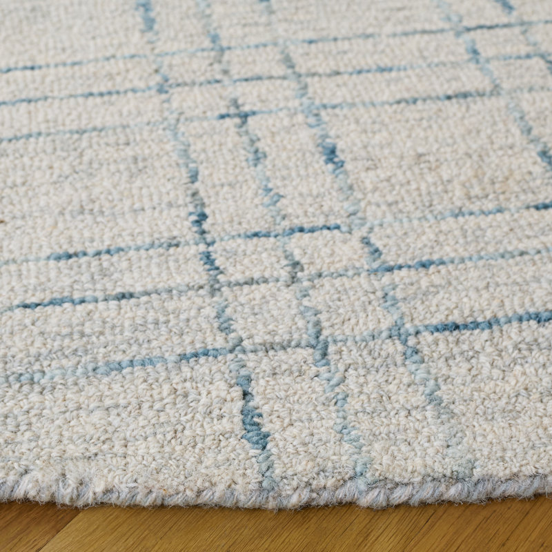 Genre 551 Hand Tufted 80% Wool; 20% Cotton Geometric Rug, Round 6'
