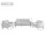 Carmelinda 3 Piece Sofa Set-785011652