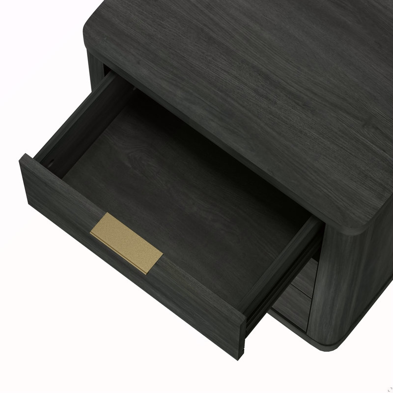 Table de chevet gris anthracite