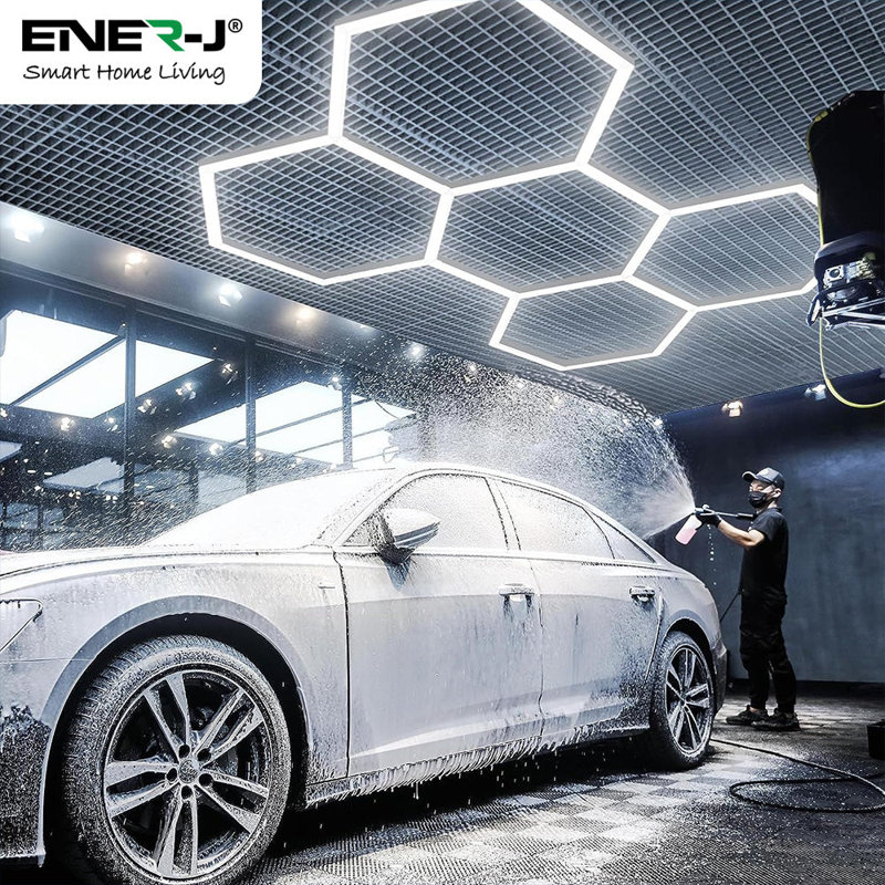 Ener - J LED Bulkhead 9 in 1 Power and CCT Switchable with Microwave Sensor White 320mm 22W IP65 IK10
