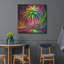 «Palm Tree Abstract 1» par Rey Klimt, art mural en métal-1021595160