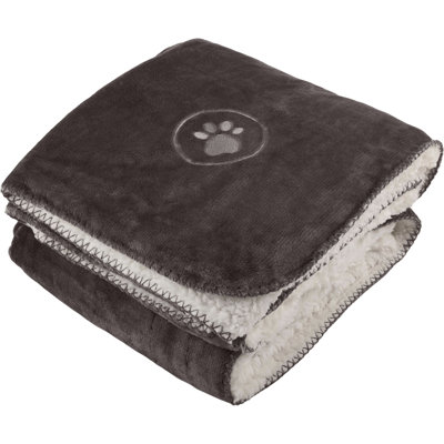 PETMAKER Water-Resistant Reversible Sherpa Dog Blanket