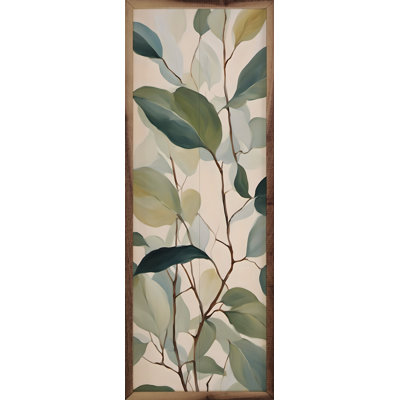 Feuilles vertes et brun clair