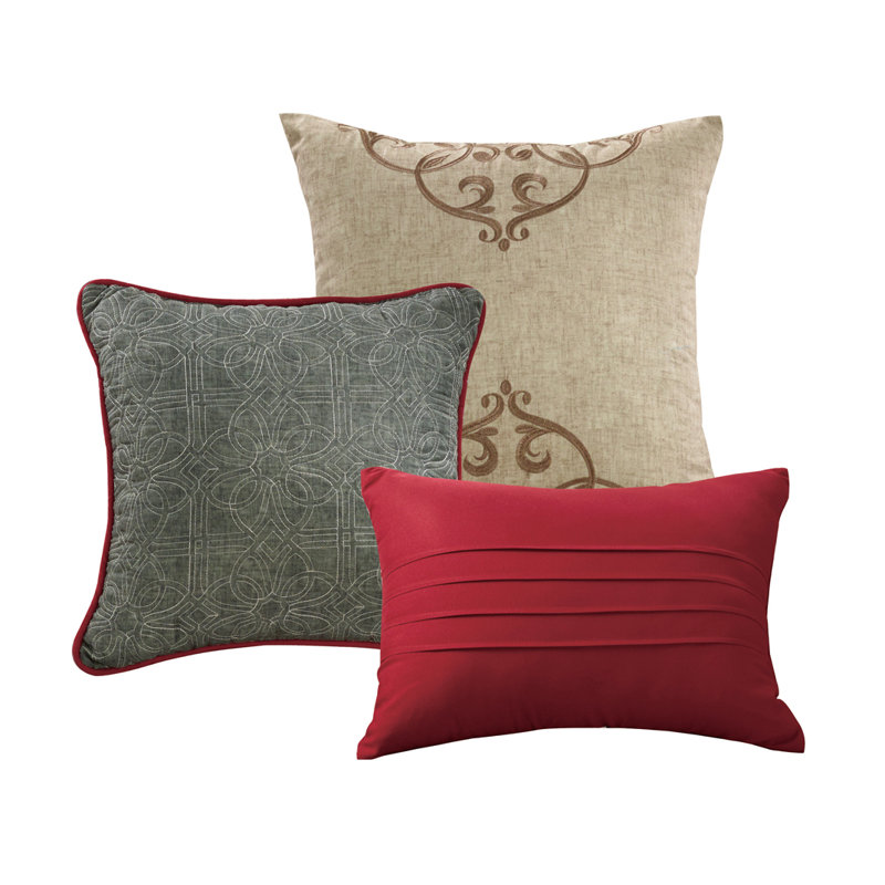 Amelia Polyester Damask Comforter Set, Queen
