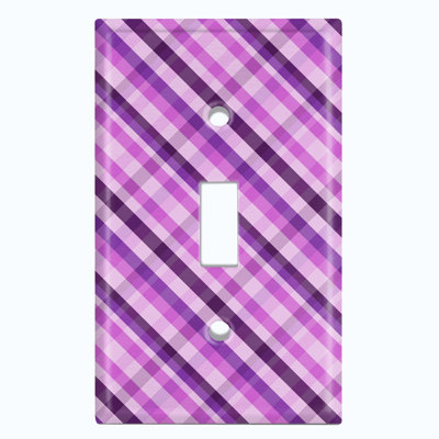 Patterned 1 - Gang Toggle Light Switch Standard Wall Plate