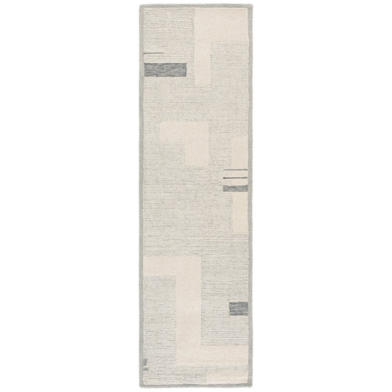 Harvest Hand Tufted Wool; Cotton Geometric Indoor Rug, 6'-0" x 9'-0" Rectangle