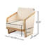 Fauteuil club Royal Wood PVC-coated polyester