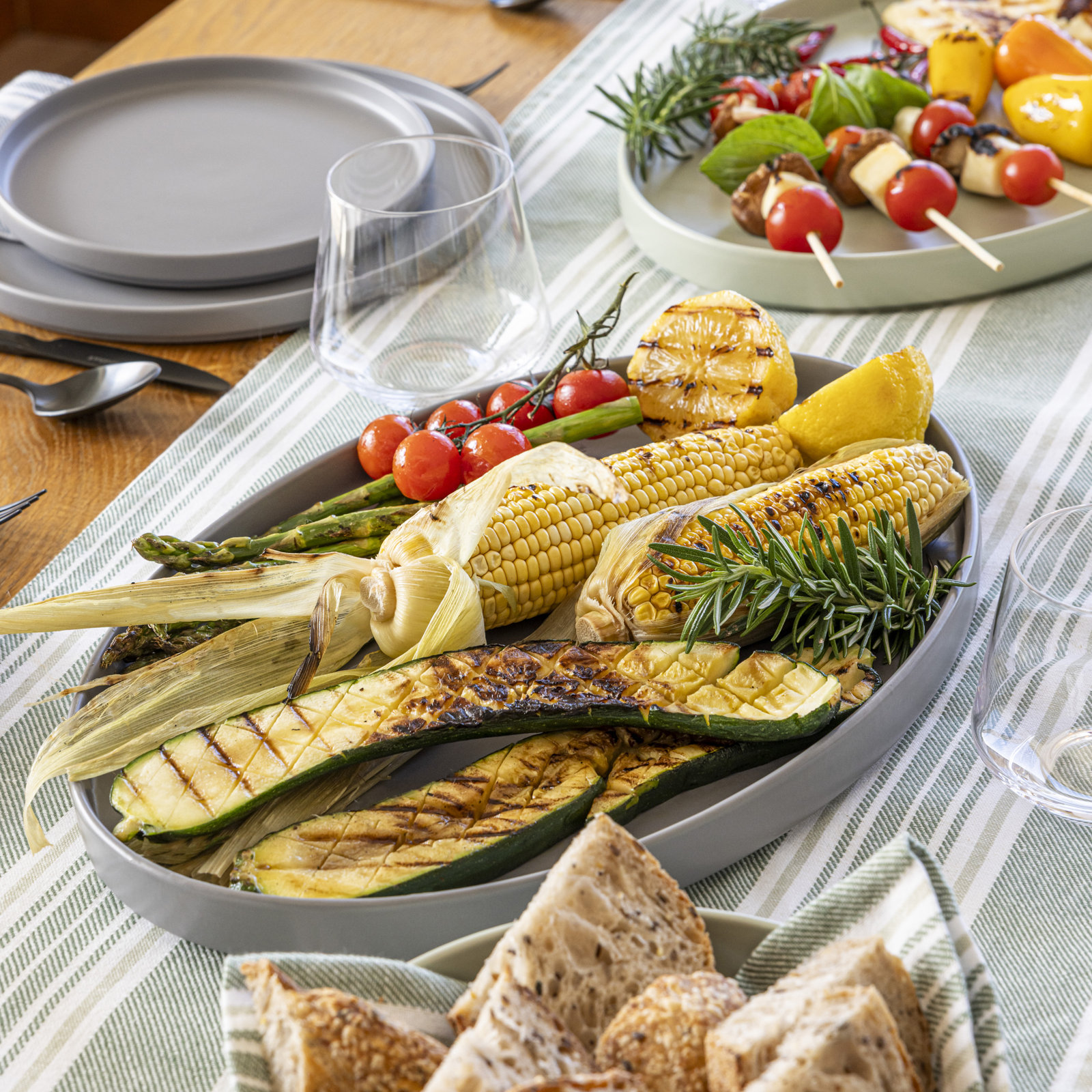 Stackable Platter, Gray