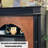 French retro solid wood fireplace cabinet with simulated flames