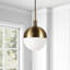 Luminaire suspendu sphérique 1 lumière Caillin-1376785711