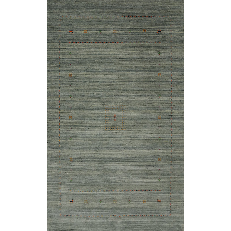 Little Animals Gabbeh Style Handmade Area Rug 6x9