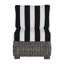 Fauteuil de chambre modulaire rustique tissé - gris ardoise-607864380-600847099-600847749