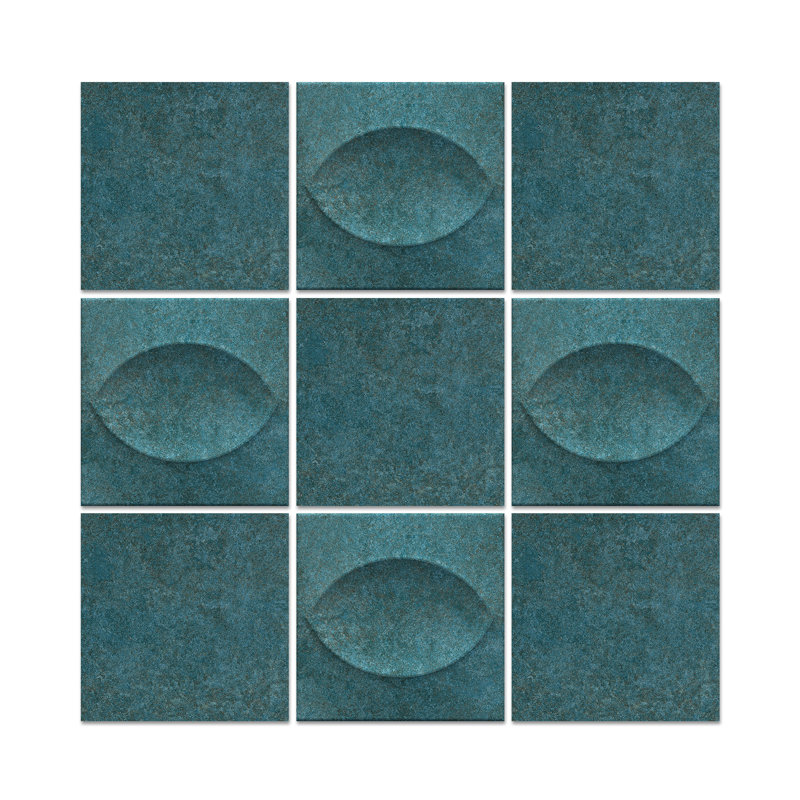 Spanish Tiffany 6" x 6" Matte Ceramic Wall Tile (44 PCS, 10.76 Sq. Ft. /Case), Blue