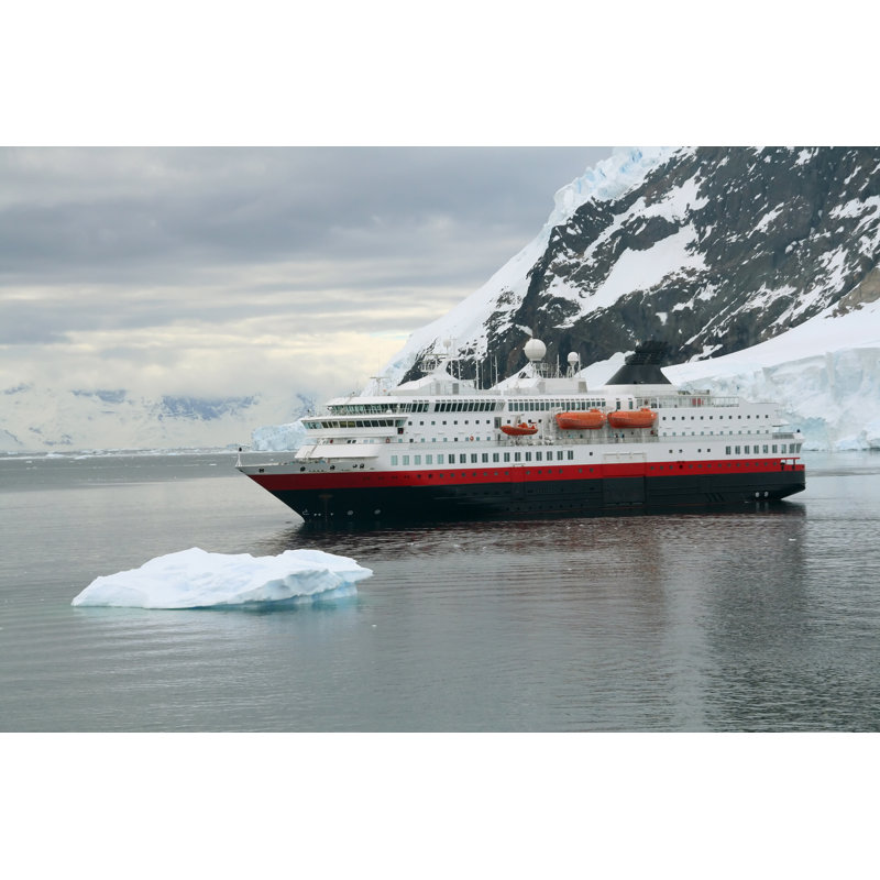 Buell Cruise Ship At Anchor - Wrapped Canvas Print, 30cm H x 46cm W x 3.8cm D