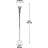 70-Inch Floor Lamp With Alabaster Glass Shade, Dark Bronze Finish, 3-Way Rotary Switch For Adjustable Lighting