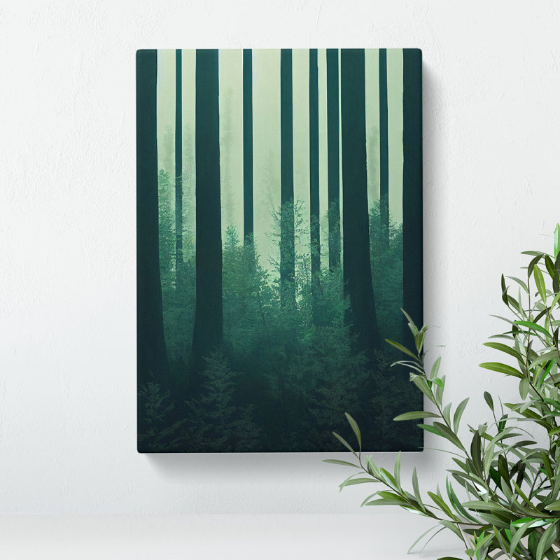 Stunning Forest Abstract - Wrapped Canvas, 50cm H x 35cm W x 3cm D