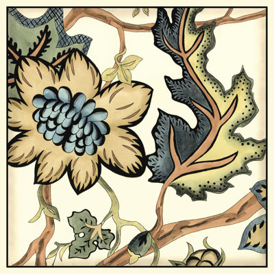 Jacobean Tile III by Chariklia Zarris - Wrapped Canvas Painting