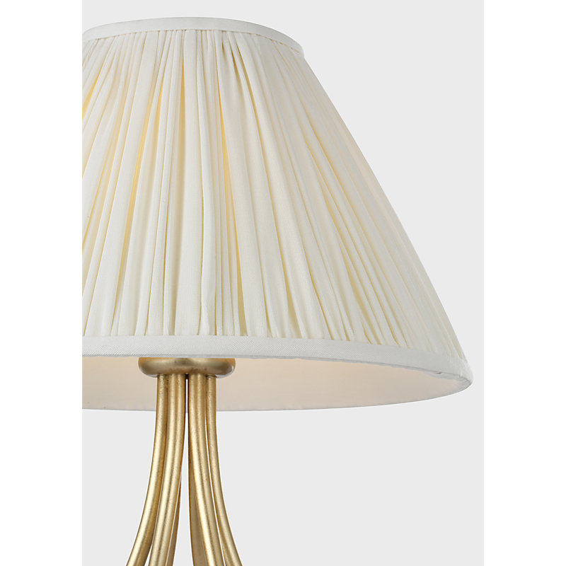 Jeanne 13" Cordless Accent Lamp with Shade, Silk