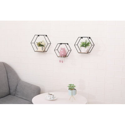 Tablette décorative Hexagon Paulownia