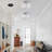 Modern Semi-Flush Mount Mini Crystal Ceiling Light