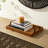 Rectangle Wooden Geometric Trays With Metal Handles