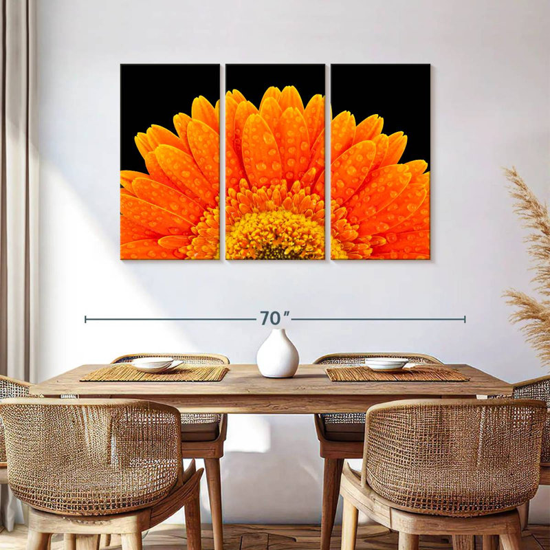 Harnek Gerbera Flower Dewdrops, 36" H x 57" W