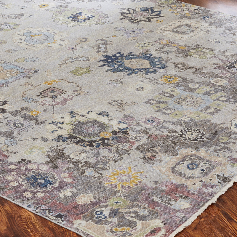 Heritage Bloom Hand Knotted Area Rug, Rectangle 2' x 3'
