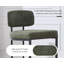 Upholstered Counter Stool with Metal Frame-1954613540