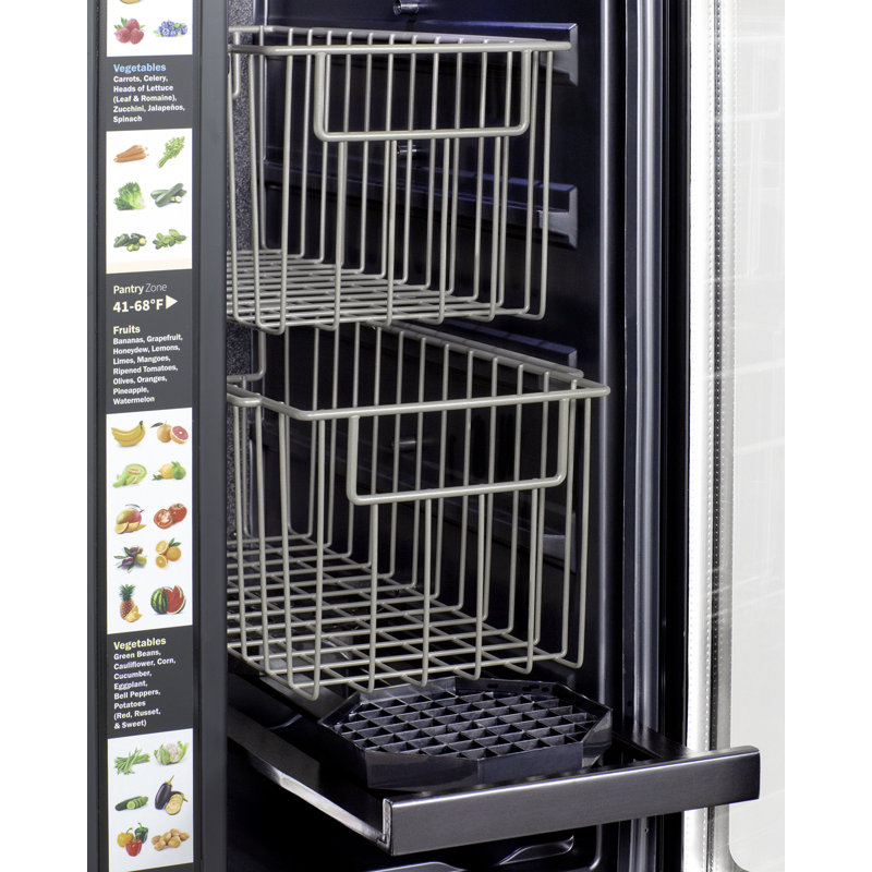 Summit Appliance 4.6 Cubic Feet Mini Fridge, Stainless Steel