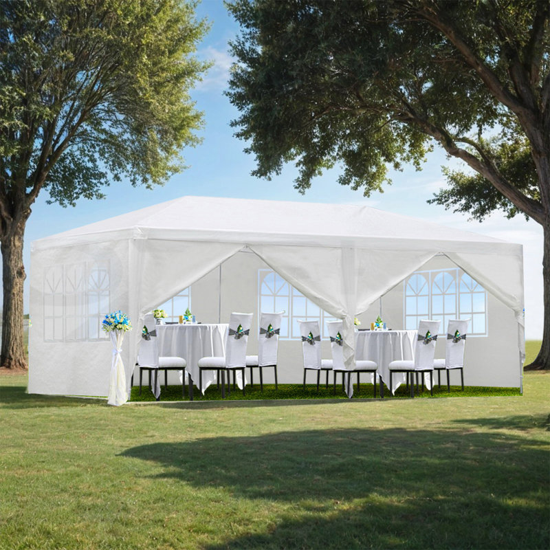 10x20' Party Canopy Tent with Removable Sidewalls - Outdoor Wedding Gazebo for Special Events