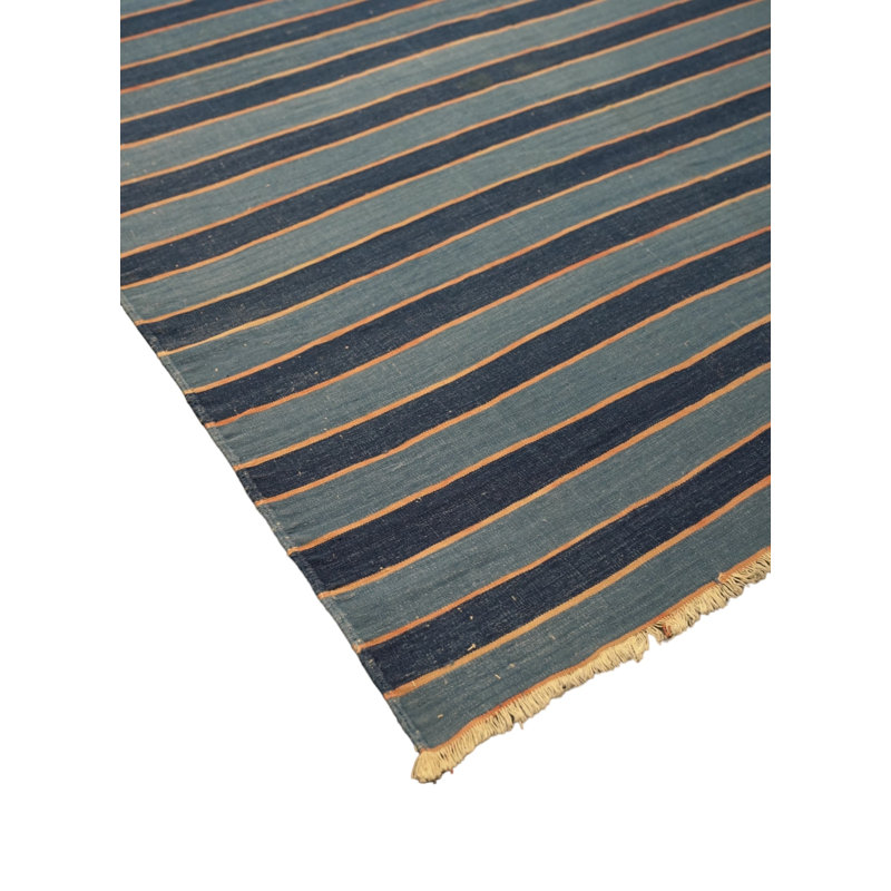 Dhurrie Wool Striped Area Rug