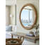Miroir rond en rotin 31,9 po
