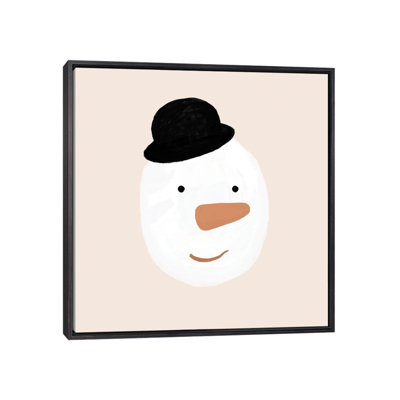 « Bonhomme de neige » par Orara studio, reproduction d’art, Pas de tapis, H 26 po x l 26 po x P 1,5 po