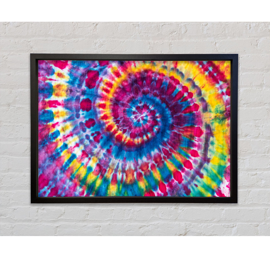 Spiral Tie Dye - Einzelner Bilderrahmen Kunstdrucke auf Leinwand