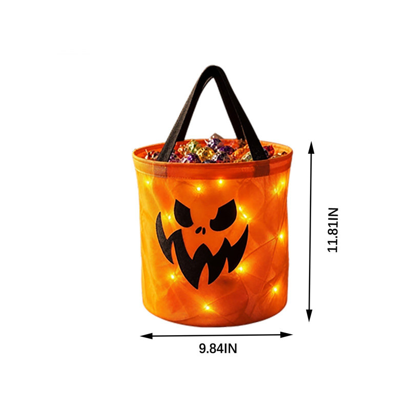Sac de bonbons lumineux pour Halloween