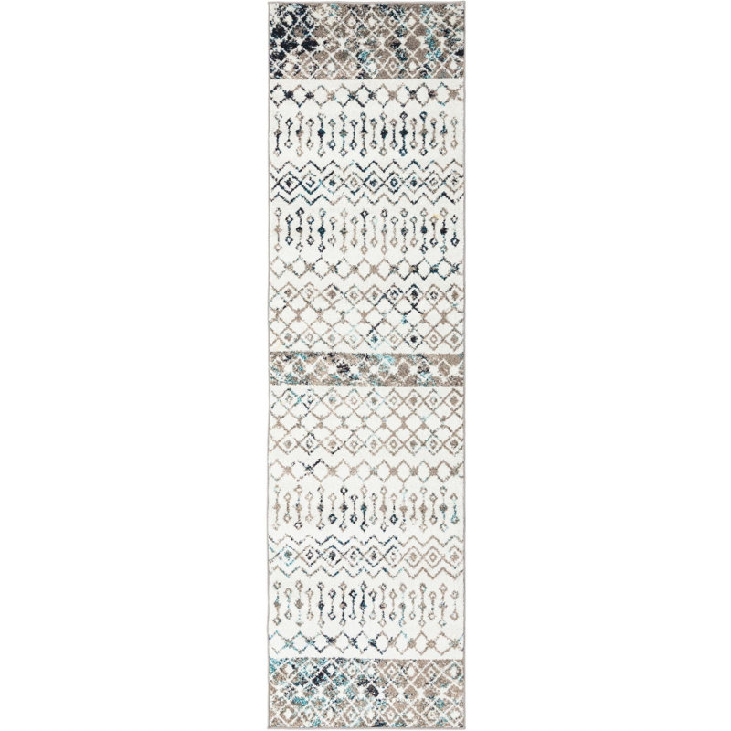 Abstract Indoor Rug, Runner 2'7" x 10'