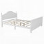 Lit plateforme en bois avec tête et pied de lit-69759046-69759047
