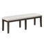 Banc 1pc Siège rembourré en bois