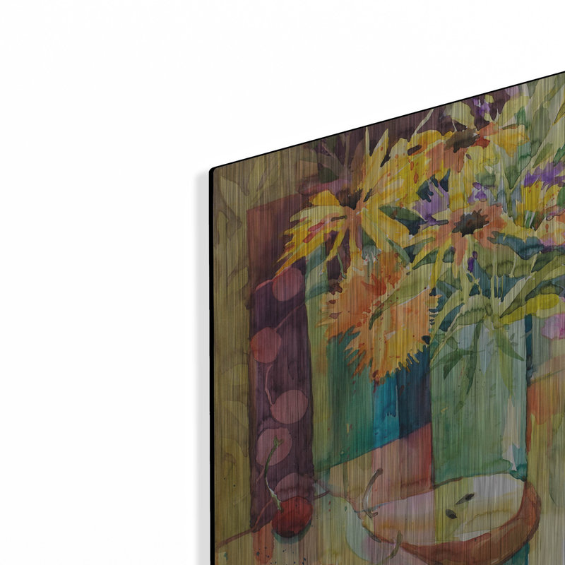«Cherries Jubilee» par Annelein Beukenkamp, art mural en métal, 36 po x 24 po, H 16 po x l 24 po