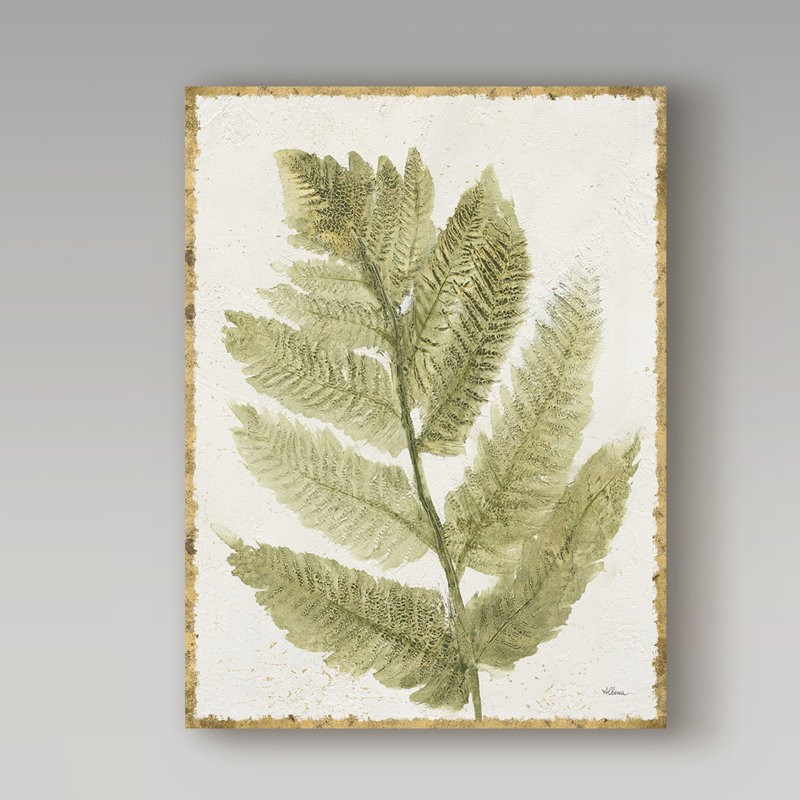 « forest ferns i antique », reproduction de peinture à l’acrylique sur toile tendue, H 19 po x l 14 po x P 2 po