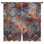 Rideaux de fenêtre à arrangement floral complexes et voilage obscurcissant - 2 panneaux