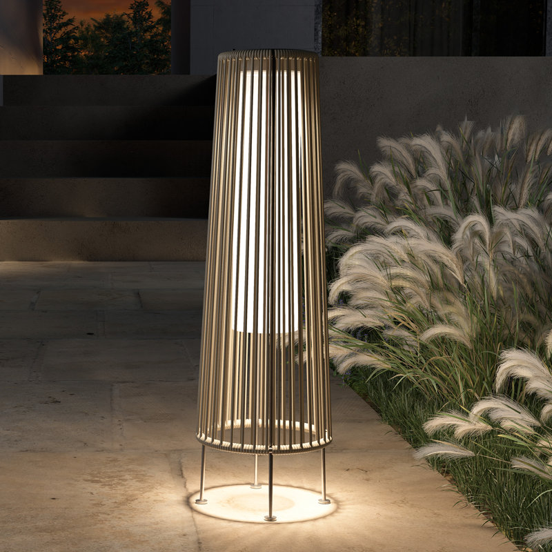 GORDES Floor Solar Light, Gray