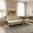 76.9" Queen Futon Sofa Bed with Metal Frame, Space-Saving Sleeper for Apartments & Guest Rooms, Cream Beige-1765831711