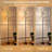 PeeNoke 68.5" Standing Floor Lamp Abstract Tiger Inspired Animal Print Earthy Tones Dimmable Metal Pole Lamp with Linen Lampshade LED Bulb Included