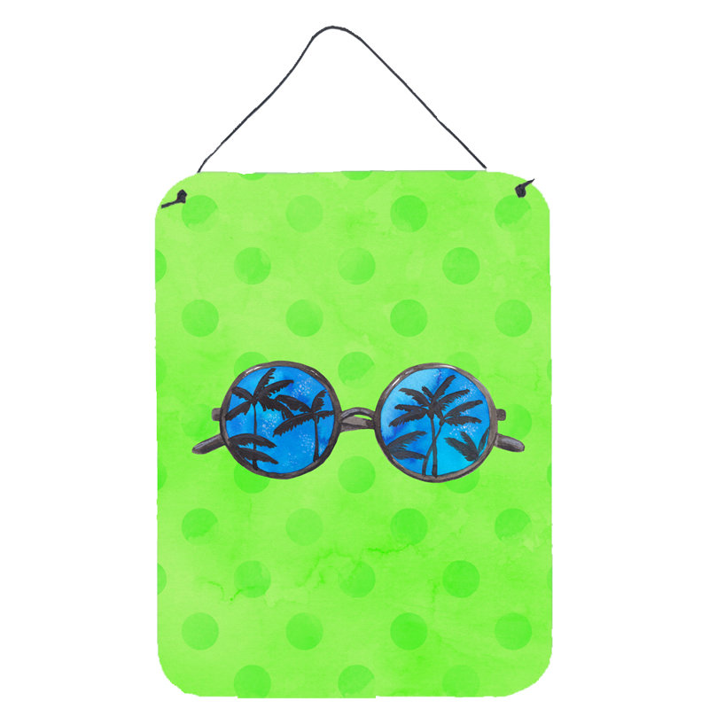 Polkadot Hanging Prints Wall Décor, Vert, Lunettes de soleil