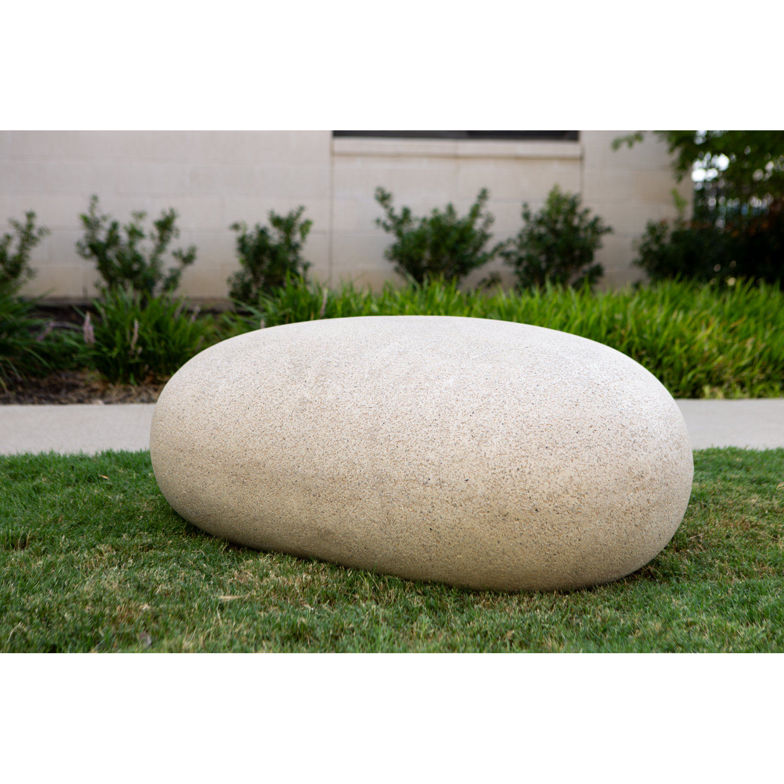 Lightweight Rock Garden Bench , Borocay Sand, 18" H x 24" W x 20" D