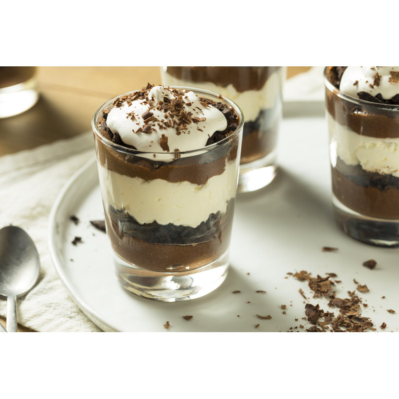 Chocolate Parfait Dessert - Wrapped Canvas Print, 30cm H x 46cm W x 3.8cm D