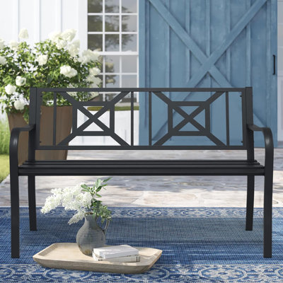 Banc d'extérieur noir